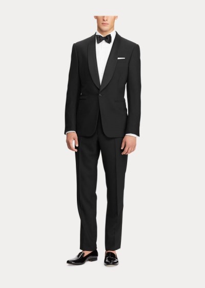 Calças Ralph Lauren Gregory Wool Tuxedo Homem 16028-WGLS